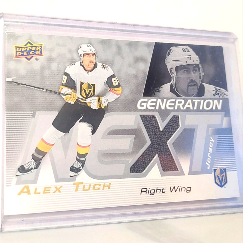 Alex Tuch Upper Deck Generation Next Game Worn Jersey Card Vagas Golden Knights